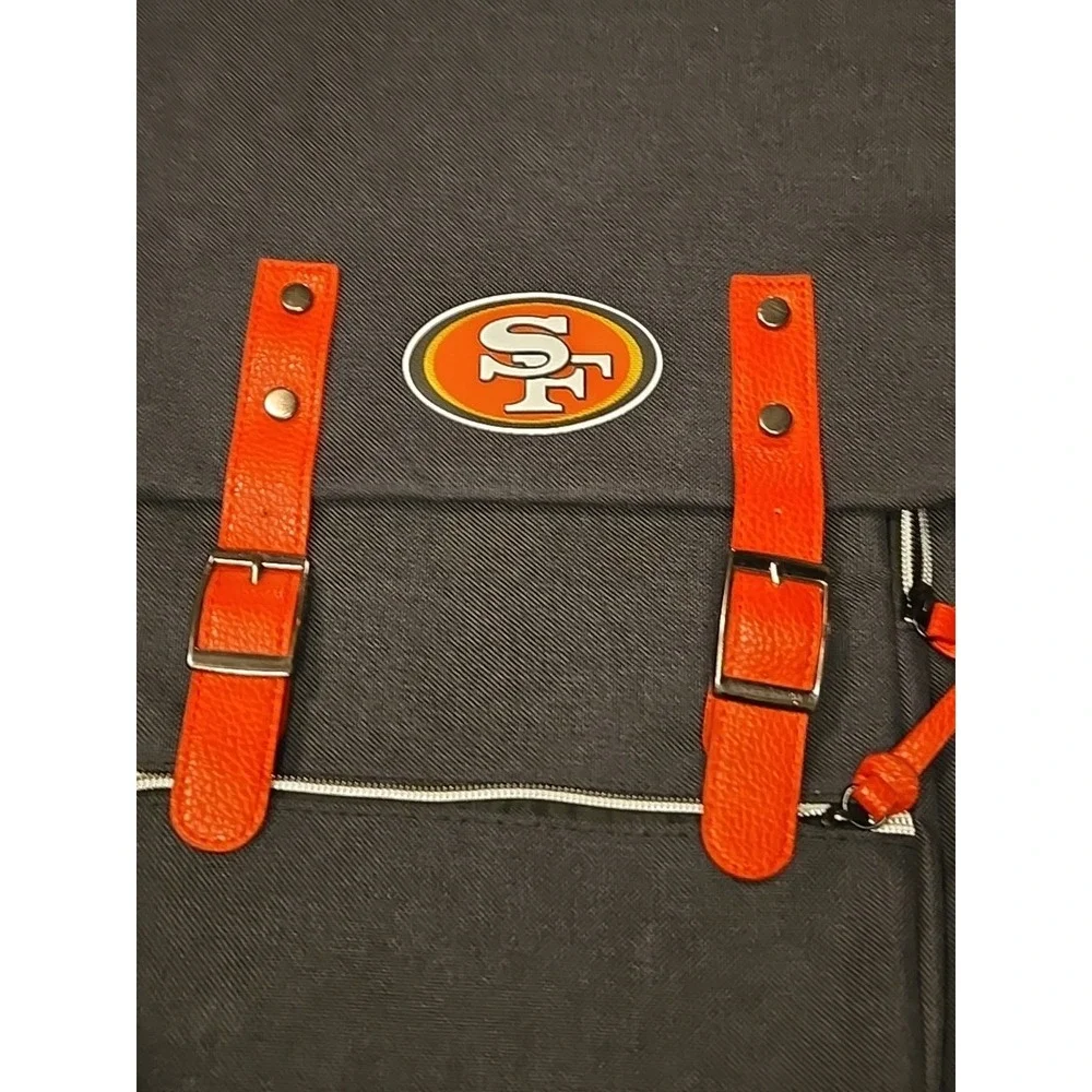 San Francisco 49ers Backpack Red/Black Team Logo 4 Pocket Idegy NFL NEW NWOT